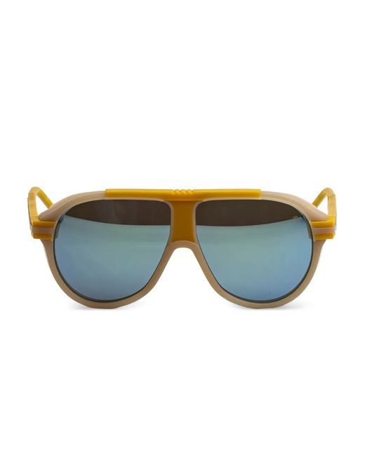 Thom Browne Blue Round-Frame Sunglasses