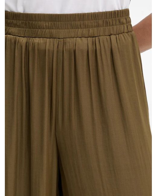 Morgan Natural Elasticated-Waist Palazzo Pants