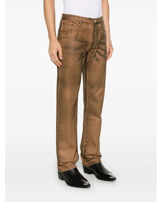 Helmut Lang Brown Worker Jeans for men