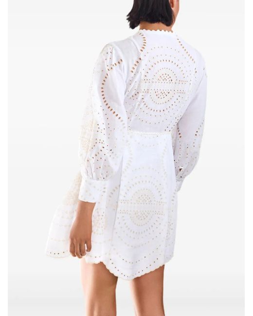 Charo Ruiz White Ashai Mini Dress