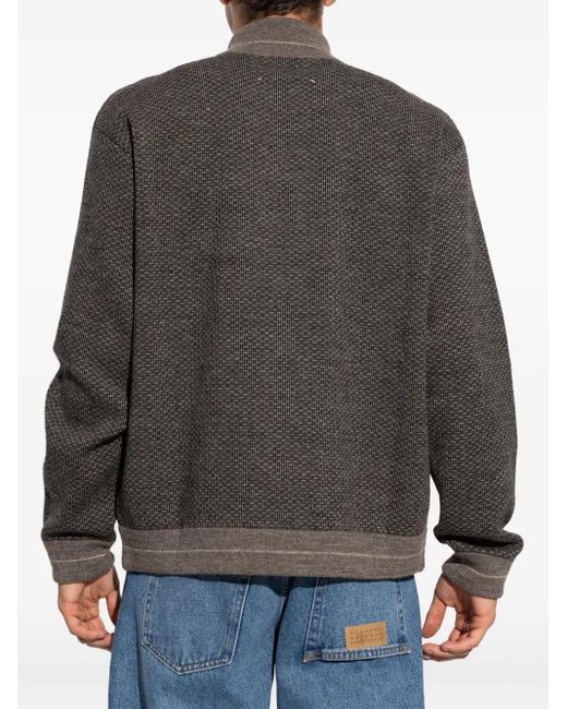 Maison Margiela Cardigan mit Reißverschluss in Gray für Herren