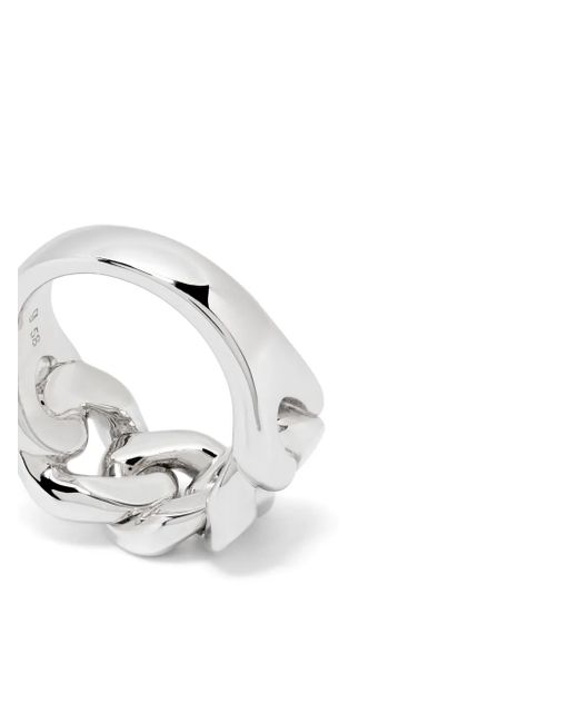 Tom Wood White Dean Curb-Chain Ring