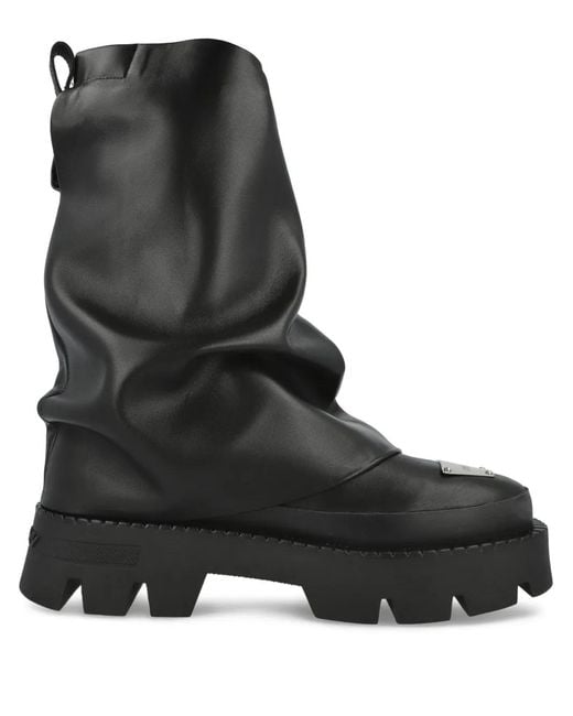 M I S B H V Black Detachable-Cover Chelsea Boots for men