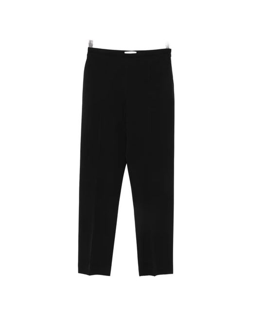 The Row Black Straight-Leg Trousers