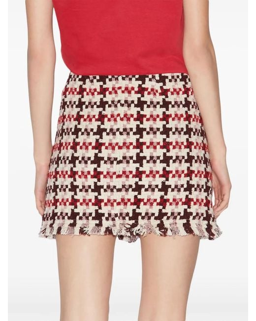 Isabel Marant Red Akima Miniskirt