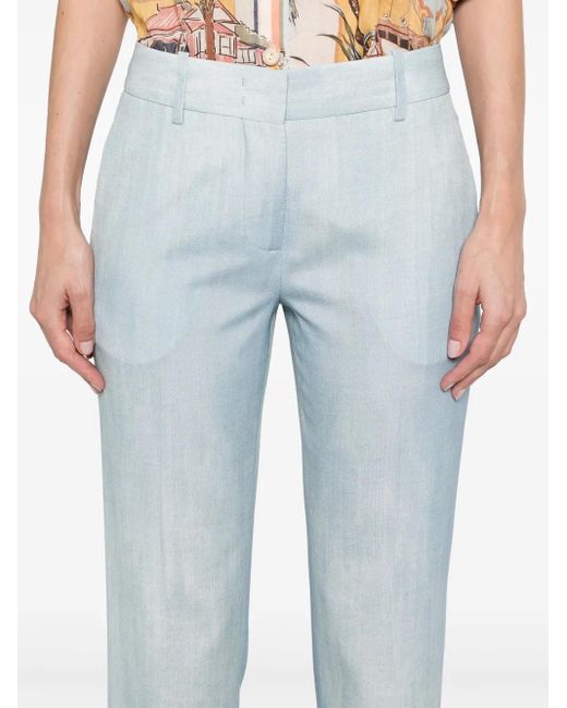 Ermanno Scervino デニムプリント パンツ Blue