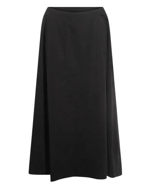 Balenciaga Black A-Line Zip-Fastening Midi Skirt