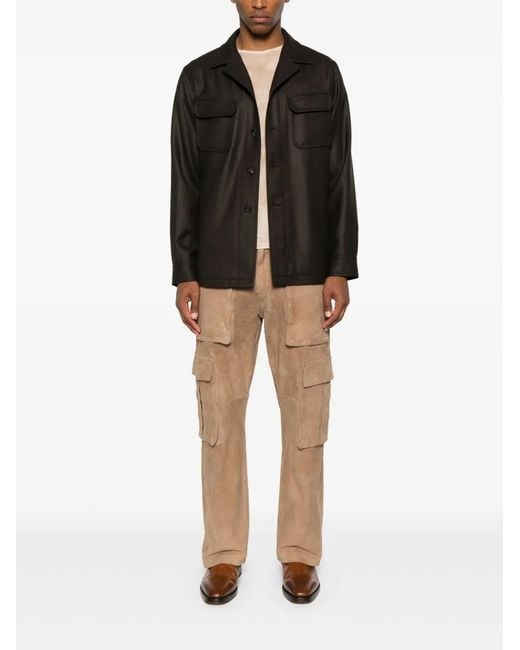 Tagliatore Black Wool Jacket for men
