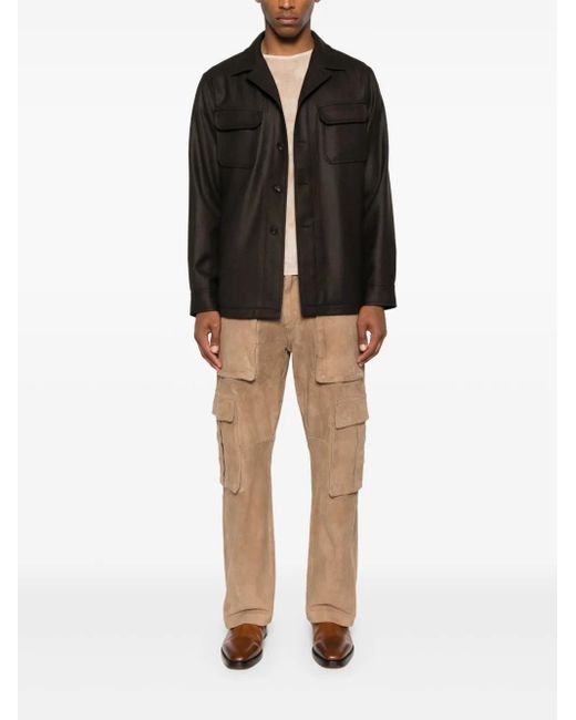 Tagliatore Black Wool Jacket for men