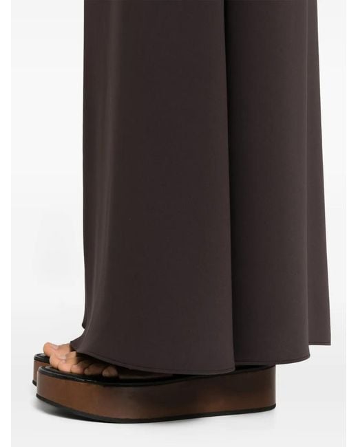 P.A.R.O.S.H. Black A-Line Midi Skirt