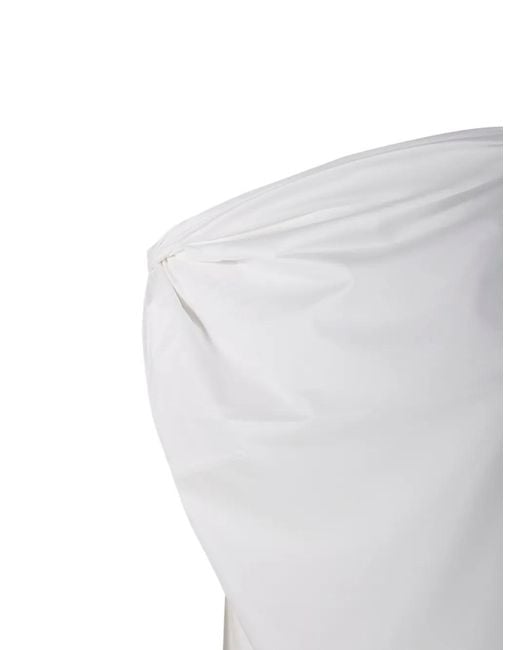 Rohe White Twisted Draped Top