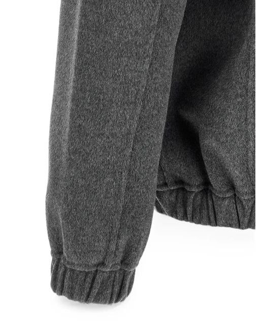 Giorgio Brato Gray Zip-Up Wool-Blend Jacket for men