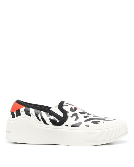 adidas By Stella McCartney Slip-on Trainers in White | Lyst