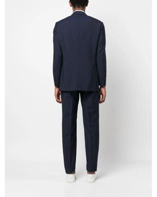 Kiton Blue Single-Breasted Tailored Suit for men