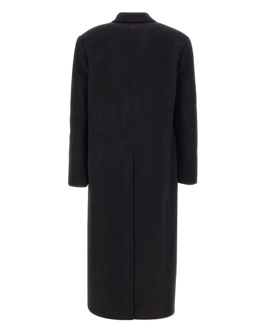 Séfr Black Tetsu Flap-Pocket Button Coat for men