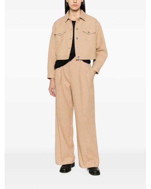 Patrizia Pepe Natural Micro-Bouclé Jacket