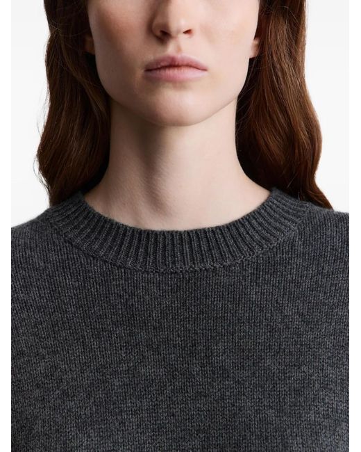 12 STOREEZ Black Luna Ribbed Sweater