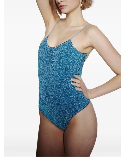 Oseree Green Lumiere Maillot Swimsuit