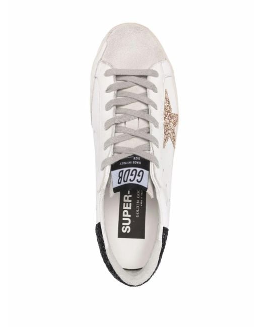 Golden Goose Deluxe Brand White Superstar Low Top Leather Trainers