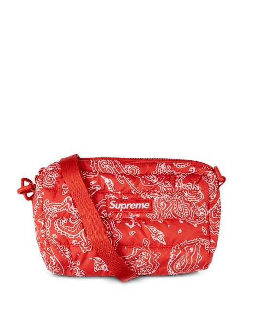 Supreme Puffer Side Bag in Red | Lyst UK