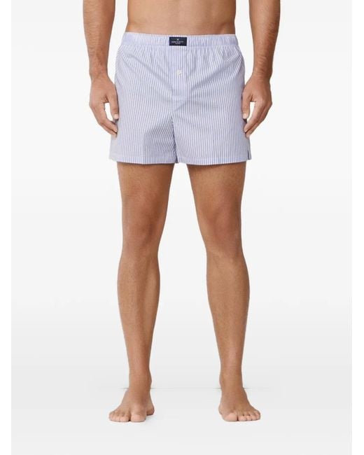 Hackett Blue Striped-Pattern Boxers (Set Of Two) for men