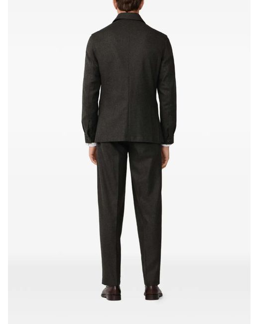 Hackett Black Herringbone-Pattern Jacket for men