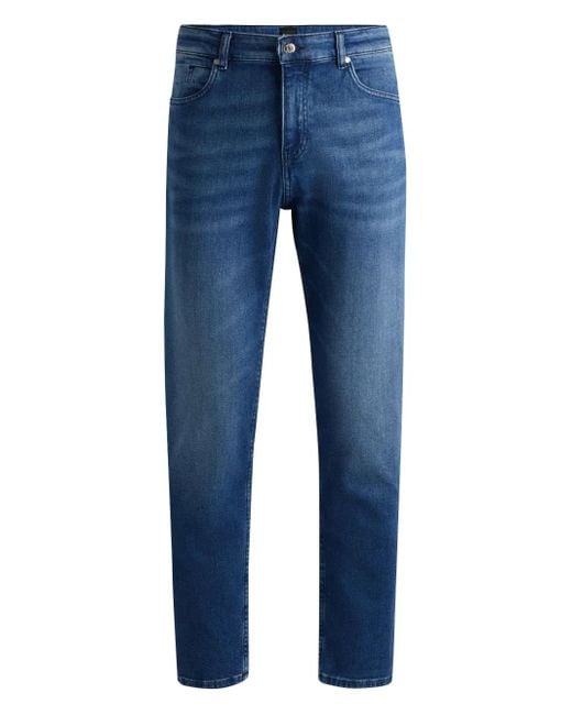 Boss Blue Straight-Leg Jeans for men