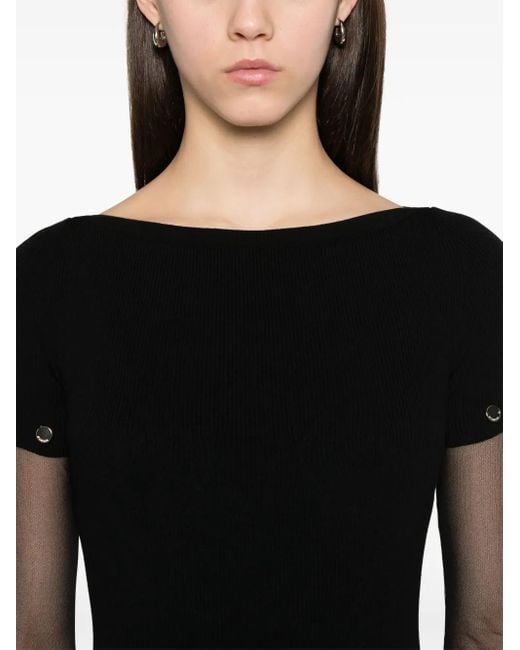 Sportmax Black Knitted Long Dress
