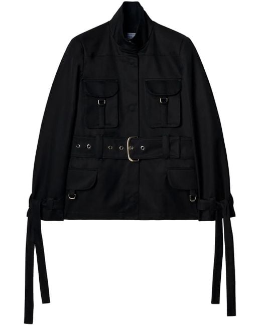 Off-White c/o Virgil Abloh Black Nappa Cargo Belt Field Jacket