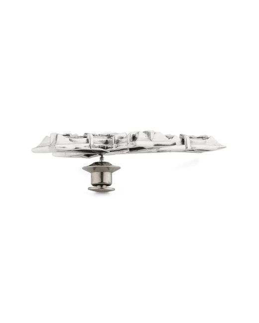 Emanuele Bicocchi White Notre Dame Cross Brooch