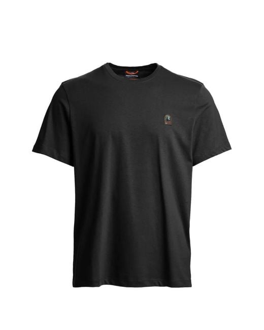 Parajumpers Black Patch T-Shirt for men