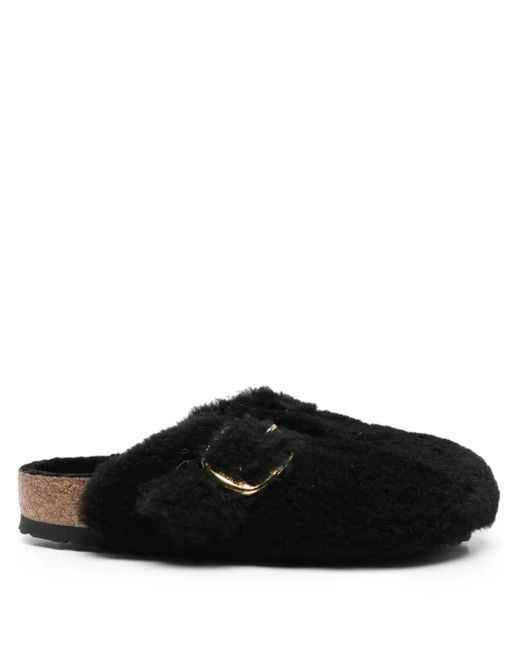 Mules Boston Con Fibbia di Birkenstock in Black
