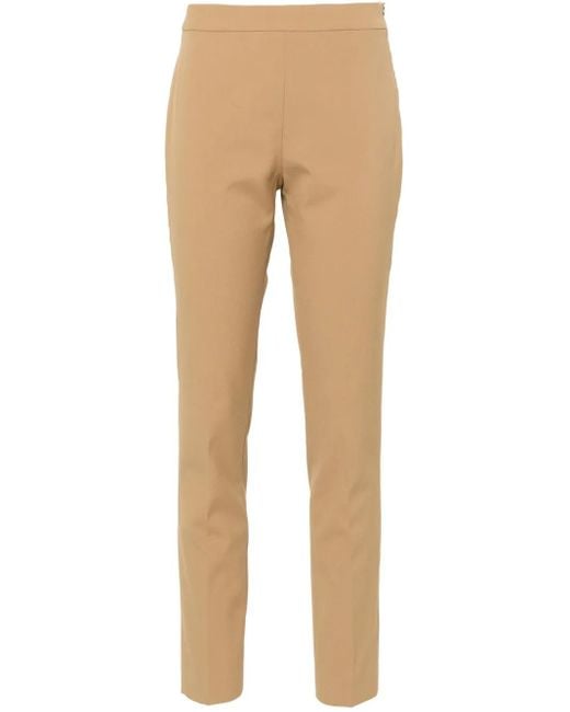 Fabiana Filippi Natural Straight-Leg Tailored Trousers