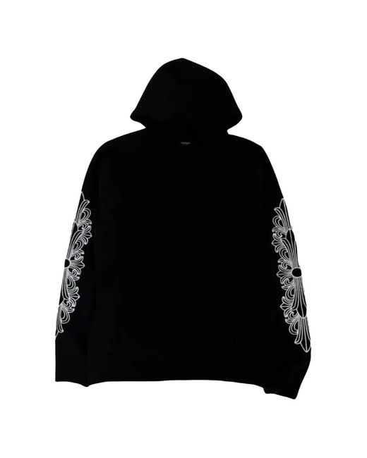 Chrome Hearts Black Embroidered-Floral Hoodie for men