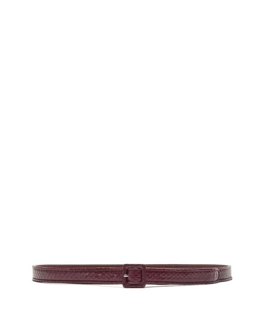 Maliparmi Red Square-Buckle Belt