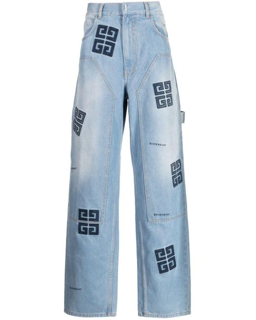 Givenchy High Waist Jeans in het Blue voor heren