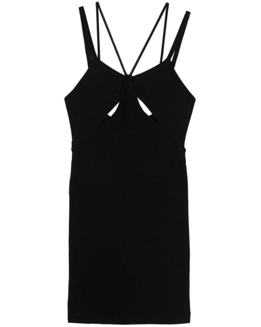 Ermanno Scervino Black Cut-out Mini Dress