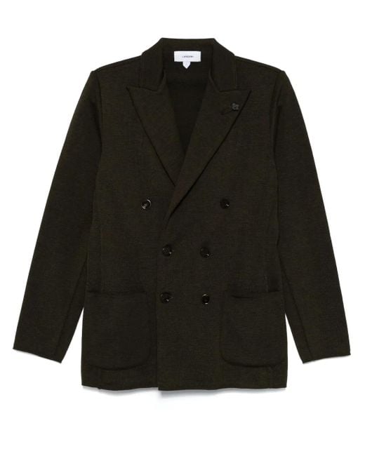 Lardini Black Knitted Blazer for men