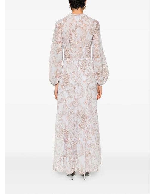 Forte_forte White Floral-Print Maxi Dress