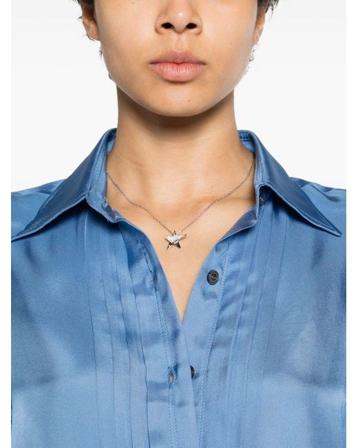 Tom Ford Blue Pleated Shirt
