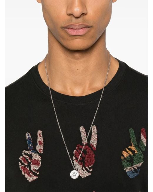 メンズ John Varvatos Peace Hand Tシャツ Black