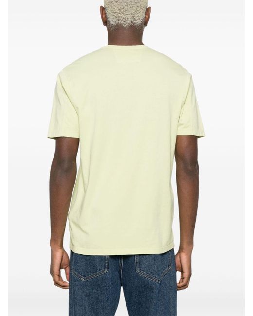 メンズ C P Company ロゴ Tシャツ Yellow