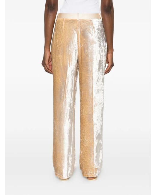 Forte_forte White Velvet Trousers