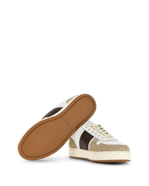 Hogan White Suede Leather Sneakers With Memory Foam Footbed for men