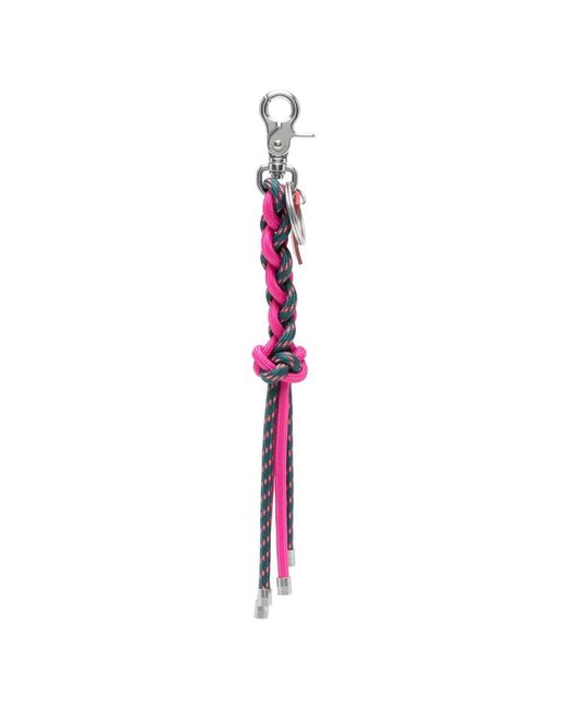 Topologie Pink Sinnet Braided Keyring for men