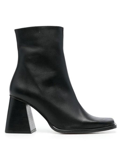 Alohas South 80mm Leather Ankle Boots in Black | Lyst