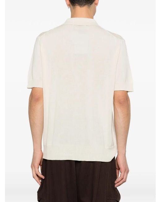 Vivienne Westwood White Button-Fastening Logo-Embroidered Polo Cardigan for men