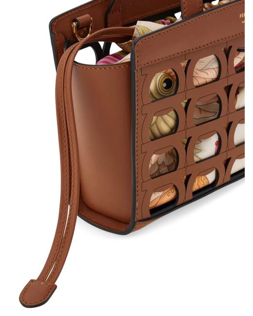 Ferragamo Brown Mini Tote Bag