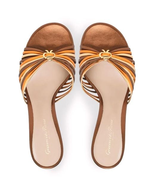 Gianvito Rossi Vyna 70mm サンダル Metallic