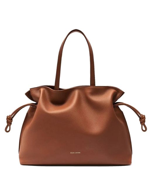 Esin Akan Brown Large Emma Tote Bag